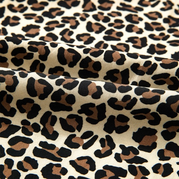 D0104: Leopard Print Mini Dress - Picture 6 of 6